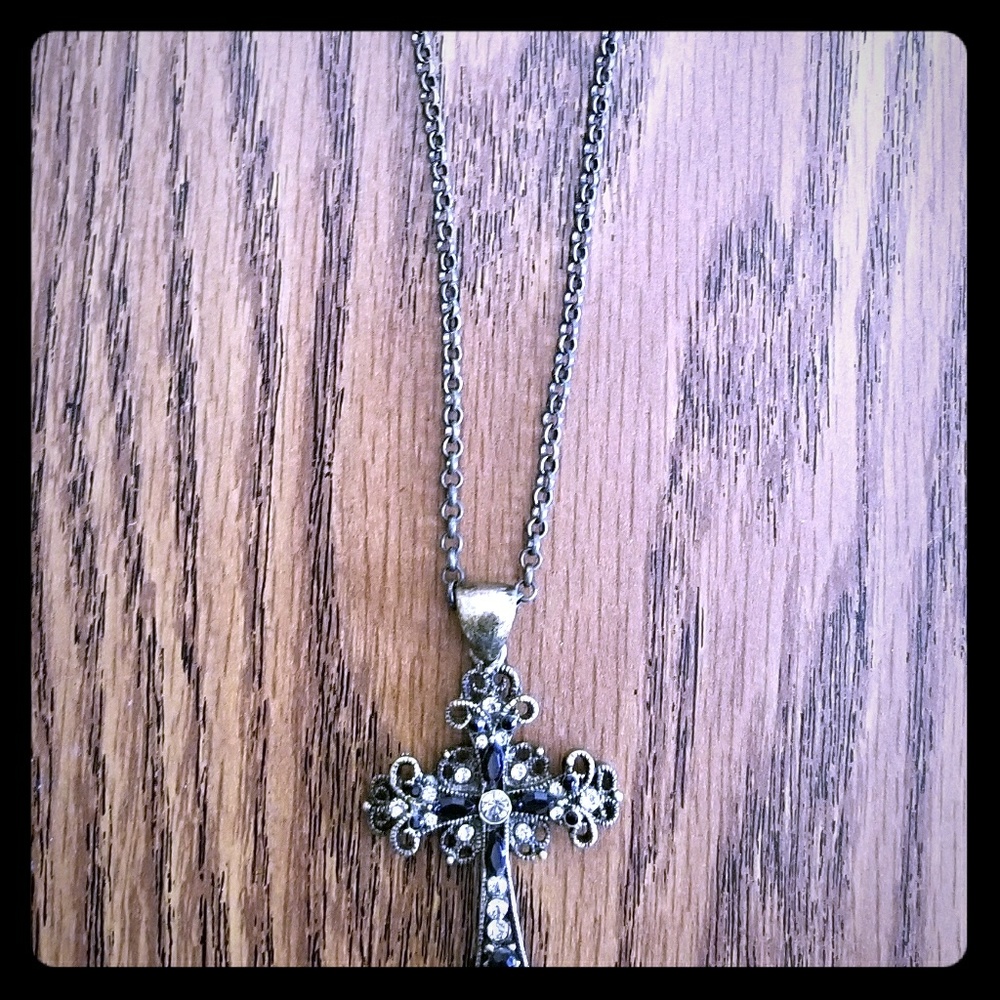 Lia Sophia Cross Necklace